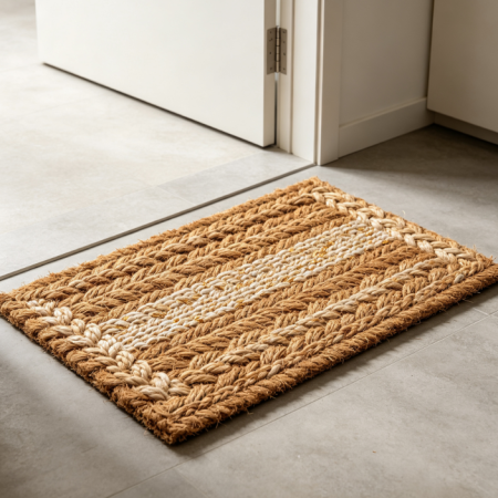 Rustic Woven Coir Entry Mat