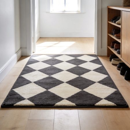 Modern Geometric Diamond Floor Mat
