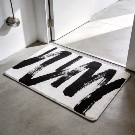 Minimalist Abstract Brushstroke Door Mat