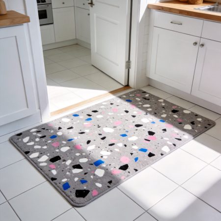 Contemporary Terrazzo Speckled Floor Mat